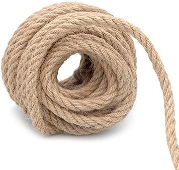 Sznurek jutowy śr.10mm naturalny mocny dekoracyjny