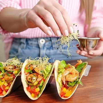 СТАЛЬНАЯ РУЧКА ДЛЯ ЗАКУСОК ДЛЯ ТАКОС, 6 ШТ.