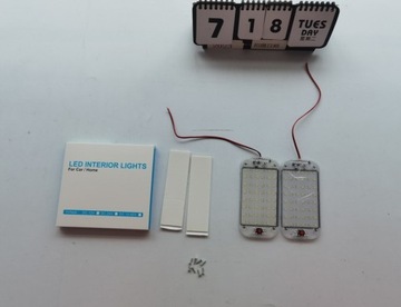 ЛАМПА С ВЫКЛЮЧАТЕЛЕМ 48 LED 12В-85В ДЛЯ КАБИНЫ 2 ШТ.