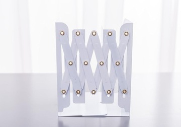 МЕТАЛЛИЧЕСКАЯ ТЕЛЕСКОПИЧЕСКАЯ ПОДСТАВКА ДЛЯ КНИГ БЕЛАЯ 10-48 СМ