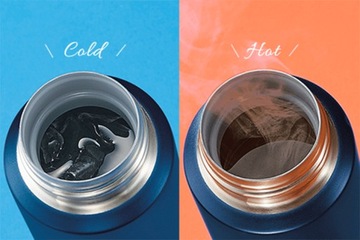 Termos kubek termiczny stalowy lekki do biura ZOJIRUSHI SM-WR szary 0,48L