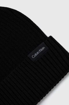 Calvin Klein czapka i szalik z domieszką kaszmiru kolor czarny K50K511021