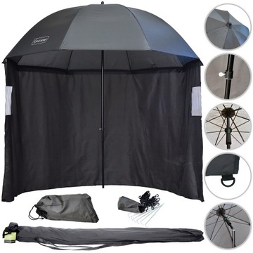 PARASOL WĘDKARSKI Z BOKAMI NECO PRO 220CM