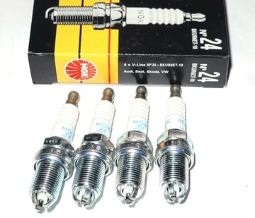 4X ŚWIECA NGK V-LINE 24 NGK 3045 AUDI VW SKODA