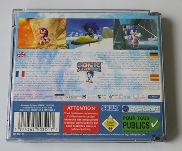 DC GAME SONIC ADVENTURE SEGA DREAMCAST