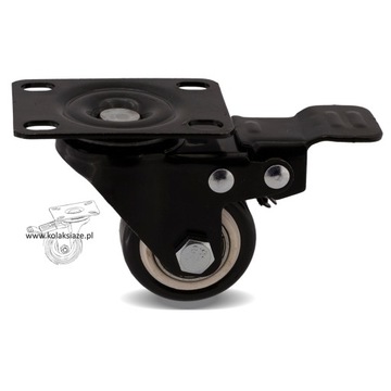 Комплект из 4 колес, тележка-полка fi 40 4x2PPPUC402K