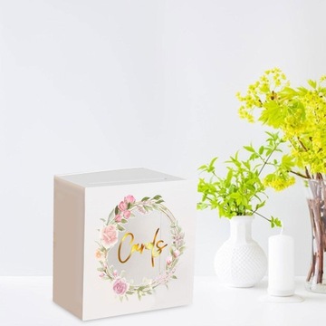 Акриловая коробочка для свадебных открыток с местом для открыток.