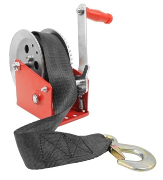 ЛЕБЕДКА, РУЧНАЯ РУКОЯТКА, РЕМЕННАЯ ЛЕБЕДКА, РУКОЯТКА 850 кг, РЕМЕНЬ 10 м.