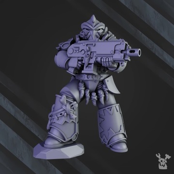 White Megalodon Clan Warriors x5 DakkaDakkaStore