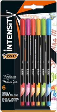 BIC kolorowe cienkopisy Rainbow Intensity Fine 6 szt.