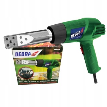 DEDRA OPALARKA 1000W/2000W 550C Z DYSZĄ DO ROZPALANIA GRILLA DED7972