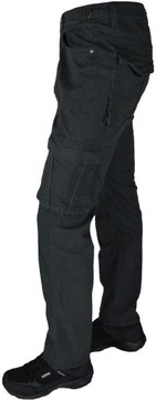 Spodnie BOJÓWKI W35 L32 Antracytowe ST Leon Rozciągliwe Różne Rozmiary