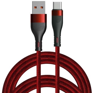 SZYBKI MOCNY DŁUGI KABEL USB C TYPE C TYP-C SZYBKIE ŁADOWANIE QC 3.0 2M