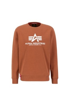 Alpha Industries Basic sveter orieškovo hnedý XL