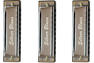 ZESTAW HARMONIJEK DIATONICZNYCH SILVER BLUES SET