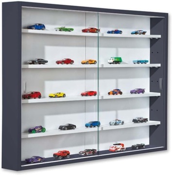 REGAŁ SZAFKA GABLOTKA WITRYNA KOLEKCJONERSKA 60 x 80 x 9,5 NA LEGO AUTKA