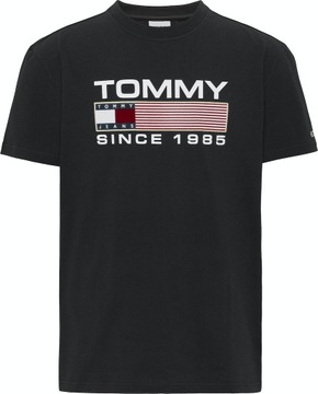 TOMMY HILFIGER KOSZULKA MĘSKA TWISTED CZARNA r. M