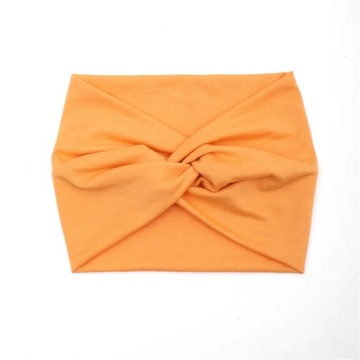 Simple Soild Color Twisted Extra Large Thick Wide Headbands Elastic Turban