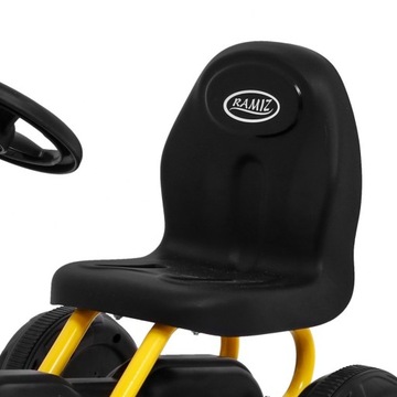 Первый педальный картинг для самых маленьких Желтый + Цепной привод + Колеса