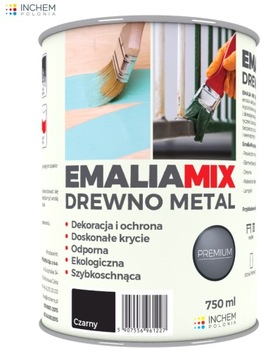Farba drewno metal Emaliamix 0,75l RÓŻNE KOLORY!