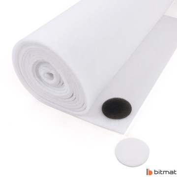 Ткань фильтровальная G4 EU4 220г 10мм 1м2 из рулонных фильтров для рекуператора