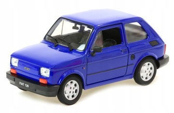 Welly POLISH FIAT 126p Металлическая модель 1:21 MALUCH