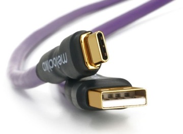 USB-КАБЕЛЬ AC, ПОЗОЛОЧЕННЫЕ РАЗЪЕМЫ 24K MELODIKA PURPLE RAIN MDUAC30 3м