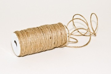 Sznurek jutowy naturalny bez drucika 4mm x 20 m