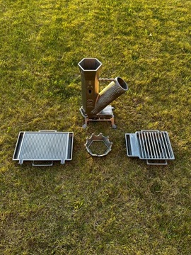 Ракетная печь ПРЕМИУМ из чугуна.