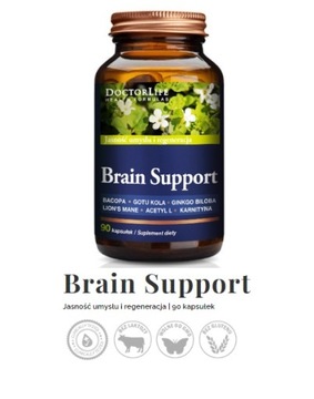 Doctor Life Brain Support 4ekstrakty roślinne i formy magnezu 90 kaps