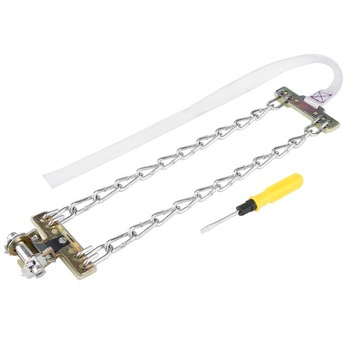 Стальная цепь с противоскользящими шинами диаметром 235–285 мм.