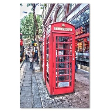 Obraz na płótnie 80x120 budka telefoniczna londyn