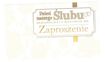 ZAPROSZENIE PMZ-023 ŚLUB (5 SZT.)