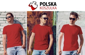 NAJLEPSZA KOSZULKA CZERWONA 2XL SUPER JAKOŚĆ