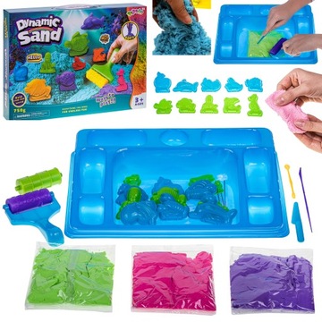 PIASEK KINETYCZNY DYNAMIC KINETIC SAND MASA PLASTYCZNA FOREMKI NA PREZENT