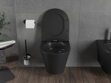 УНИТАЗ MEXEN RICO БЕЗОБЕДНИК ТОРНАДО МЕДЛЕННО ЗАКРЫВАЮЩЕЕСЯ СИДЕНЬЕ ДЮРОПЛАСТ SLIM