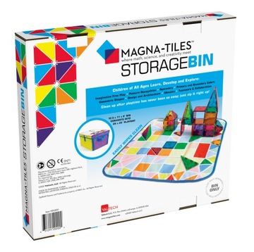 КОРОБКА ДЛЯ БЛОКОВ ИНТЕРАКТИВНЫЙ КОВрик 2 В 1 MAGNA-TILES