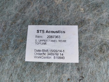 ВЕРХНЯЯ ОБИВКА SCANIA TOPLINE