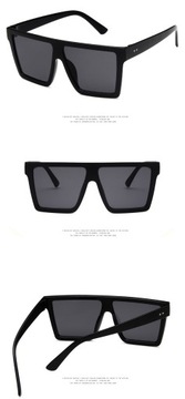 Женские квадратные черные очки «кошачий глаз» UV400