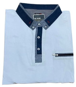 KOSZULKA POLO DŁUGI RĘKAW MĘSKA BAWEŁNA DUŻE 4XL