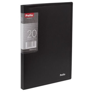 TECZKA OFERTOWA A5 20 PATIO CLEAR BOOK CASE CZARNA