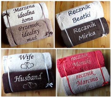 Подарок РУБИНОВЫЙ ЮБИЛЕЙ 40 лет свадьбы ПОЛОТЕНЦА