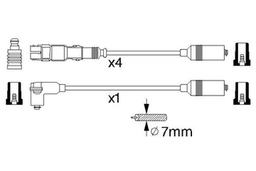 BOSCH PŘÍVODY ZAPALOVACÍ AUDI A4 B5 1.6 100KM