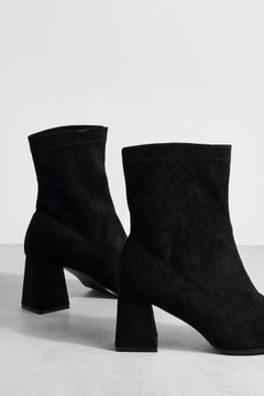 ЧЕРНЫЕ БОТИНКИ BOOHOO НА ВЫСОКОМ КАБЛУКЕ Y0D NG2__39