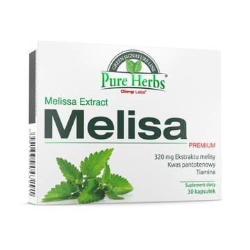 OLIMP MELISA PREMIUM 30kaps NERWY STRES ZDROWIE