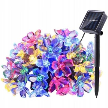 GIRLANDA SOLARNA LED BUTTERFLY LAMPA OGRODOWA 5M