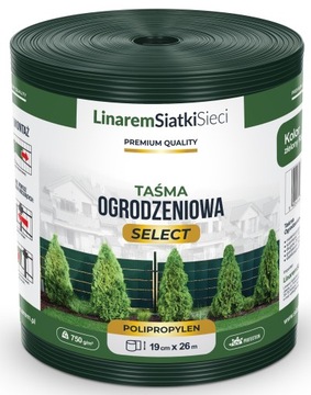 PREMIUM TAŚMA OGRODZENIOWA 1,2MM PANELE ZIELONA