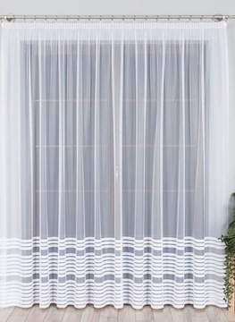 FIRANKA GOTOWA 240 x 400 CM. Z TAŚMĄ WZÓR NA DOLE