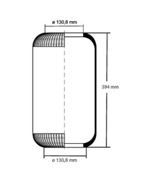 СИЛЬФ ПОДВЕСКИ ДИАФРАГМА BPW MERCEDES 0003270101
