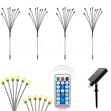 4x Słoneczne Lampy Świetliki Ogrodowe Lampy 8LED